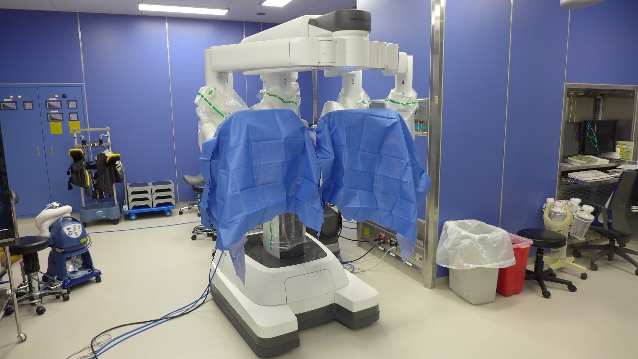 胸腔鏡アプローチによる拡大胸腺摘出術、ロボット支援手術